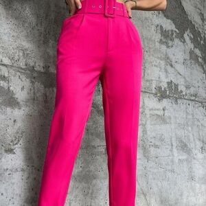 NWOT High waisted pink trousers pants